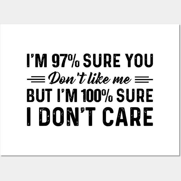 I'm 97% sure you don't like me but i'm 100% sure Wall Art by ninishop